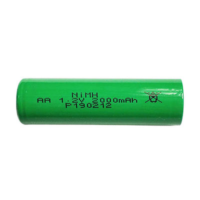 شراء 1.2v 2000mah Aa بطارية نيكل قابلة لإعادة الشحن بطارية ليثيوم NiMH التصنيع عبر الإنترنت
