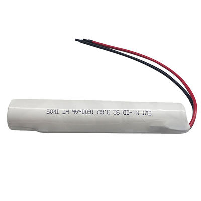 شراء بطارية نيكل SC Nicd 3.6v 1600mah بطارية قابلة لإعادة الشحن التصنيع عبر الإنترنت