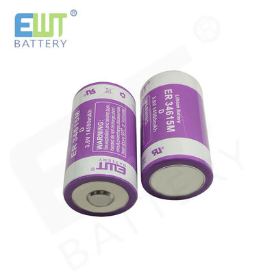 شراء 14500mAh 3.6v بطارية ليثيوم أيون سلندرية ER34615M لمعداد المياه التصنيع عبر الإنترنت
