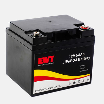 شراء بطارية الليثيوم LiFePO4 بطارية الليثيوم الحديدية الفوسفاتية 12.8V 54Ah بطارية SLA استبدال بطارية lfp التصنيع عبر الإنترنت