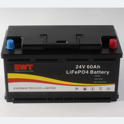شراء بطارية الليثيوم الحديد الفوسفات 24V 60Ah لعب الغولف 1440Wh الطاقة / بنيت في BMS التصنيع عبر الإنترنت