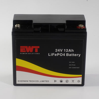 شراء بطارية LFP LifePo4 قابلة لإعادة الشحن 24V 12AH لنظام UPS الشمسي التصنيع عبر الإنترنت
