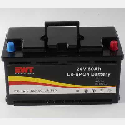 شراء بطارية ليتيم أيون فوسفات قابلة لإعادة الشحن Lifepo4 24V 60Ah online manufacture
