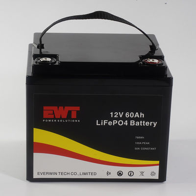 شراء عمر دورة طويلة قابلة لإعادة الشحن 12v 60ah 768wh lifepo4 بطارية حزمة لسكوتر E-دراجة نارية سيارة الغولف online manufacture