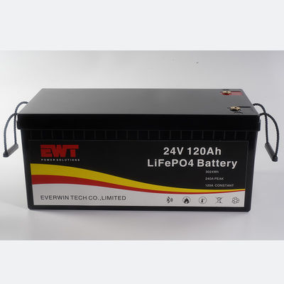 شراء شحن سريع بطارية LFP 24V مع 120A استمرارية أقصى تخريج وحالة بطارية مخصصة 4-6 ساعات وقت الشحن التصنيع عبر الإنترنت