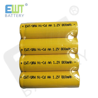 شراء بطارية النيكل الكادميوم عالية السعة NI-CD AA 1.2V 600MAH 800mAh لـ AA التصنيع عبر الإنترنت