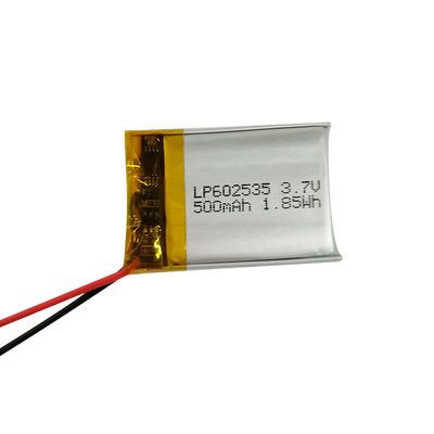 شراء LP602535 3.7V 500mAh بطارية البوليمر الليثيوم مع شهادة IEC62133 وتفريغ حالي 1C التصنيع عبر الإنترنت