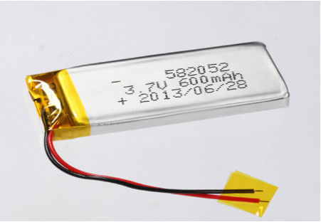 شراء 3.7V 600MAH طريقة شحن CC/CV بطارية لي أيونية مرصعة المصنعين 582052 بطارية ليتيم بوليمر فضة التصنيع عبر الإنترنت