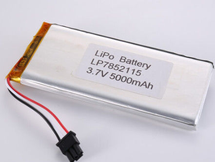 شراء LP7852115 3.7V 5000MAH بطارية لي أيون المصنعين Oem Odm مدعومة بطاقة ليبو عالية السعة مع وقت شحن 2-3 ساعات التصنيع عبر الإنترنت
