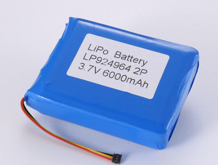 شراء 3.7 فولت 6000MAH بطارية لي أيون المصنعين ، OEM و ODM بطارية الليثيوم البوليمر 2-3 ساعات وقت الشحن التصنيع عبر الإنترنت