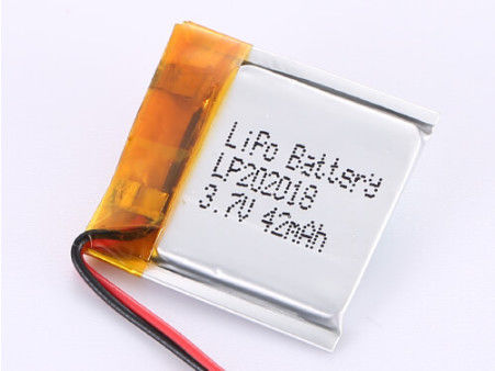 شراء بطارية ليثيوم أيون البوليمر الصناعية مع حماية PCB وتصميم قابلة لإعادة الشحن LP202018 3.7V 42MAH التصنيع عبر الإنترنت