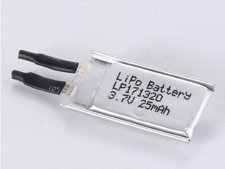 شراء LP171320 3.7V 25MAH بطارية الليثيوم البوليمرية القوية الخفيفة الوزن مع حماية PCB التصنيع عبر الإنترنت