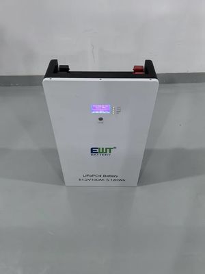 شراء بطارية متينة لـ EWT LiFePO4 51.2V 100Ah 5.12kWh للطاقة الشمسية المنزلية والأنظمة خارج الشبكة التصنيع عبر الإنترنت