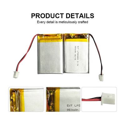 3بطارية بوليمر الليثيوم 750mah بطارية ليبو 1000mAh بطارية 583450 603450
