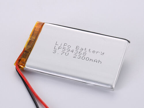 بطارية البوليمر الليثيوم 3.7 فولت lp594368، lp595370، lp605056، lp953566 2000mah، 2300mah 2600mah، 2700mah
