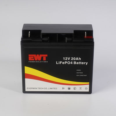 بطارية ليثيوم أيون قابلة لإعادة الشحن LifePo4 بطارية 12V 20AH للنظام الشمسي مع BMS