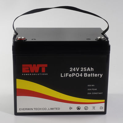 بطارية قابلة لإعادة الشحن LifePo4 24V 25AH للبطارية UPS معدل تفريغ عال