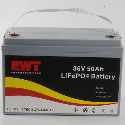 36V 50AH LiFePO4 بطارية حزمة الطاقة للسيارات الترفيهية المحمولة لأنظمة تخزين الطاقة