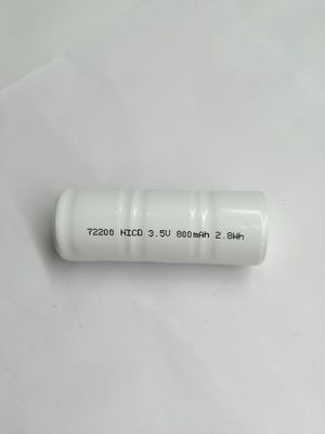 بطارية NICD الطبية ذات الأداء الطويل 800mAh 3.6 فولت بطارية نيكل كادميوم