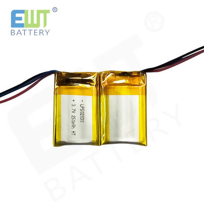 4.2 فولت شحن الجهد المقطوع وبطارية لي بولي مع خلايا الحقيبة LP502030 3.7 فولت 250mAh
