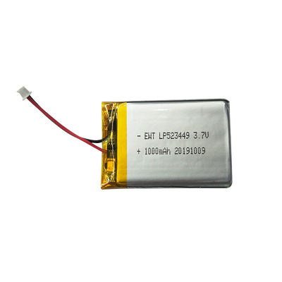 LP523449 3.7V 1000mAh بطارية البوليمر الليثيوم مع PCM