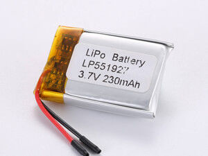 الصناعية والتجارية 3.7 فولت 230MAH 500 دورة بطارية الليثيوم البوليمر قابلة لإعادة الشحن مع حماية الدائرة القصيرة LP551927