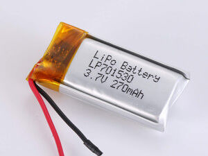 LP701530 3.7V 270MAH بطارية البوليمر الليثيوم مع PCM وحماية الدائرة القصيرة