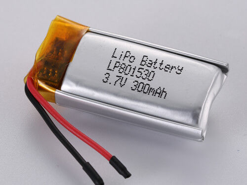LP801530 3.7V 300MAH بطارية الليثيوم البوليمر القابلة لإعادة الشحن من -20 إلى 60 درجة مئوية درجة حرارة التفريغ والقدرة