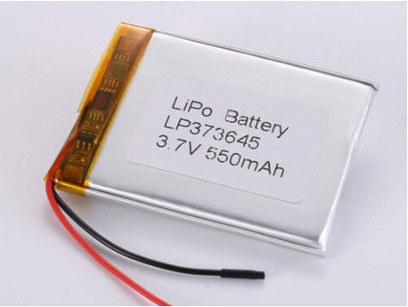 بطارية الليثيوم البوليمر ذات الطاقة العالية 3.7 فولت 550mah 1C التفريغ الحالي للمنتجات الإلكترونية