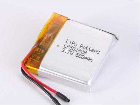 LP502828 3.7V 500MAH بطارية البوليمر الليثيوم مع JST / نوع رابط مخصص وشهادات ROHS الجهد 3.7V مواد الأنون الأخرى