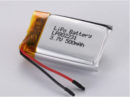 LP802231 3.7V 500MAH بطارية الليثيوم البوليمر الفضية مع تطبيقات واسعة وحماية PCB