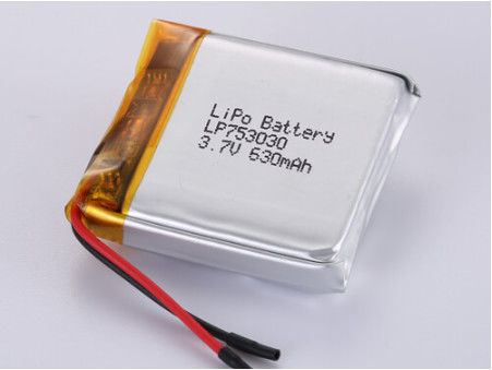 بطارية البوليمر الليثيومية الفضية LP753030 3.7V 630MAH لأداء طويل الأمد