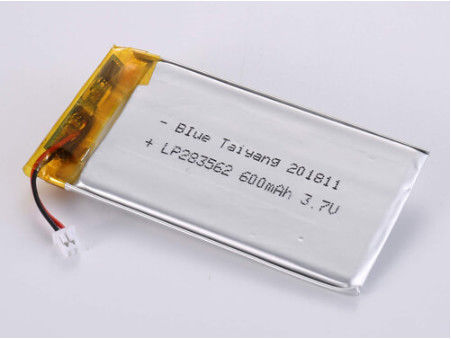 بطارية البوليمر الليثيومية قابلة لإعادة الشحن طويلة الأمد 3.7V 600MAH مع حماية PCB للتطبيقات الصناعية