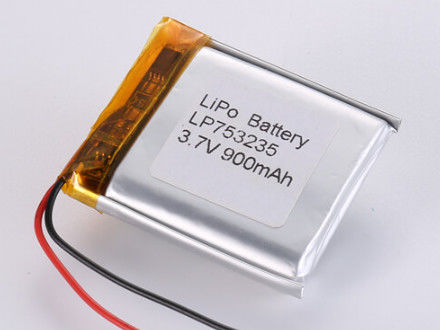 LP753235 3.7V 900MAH بطارية ليثيوم أيون المصنعين البوليمر قابلة للشحن ليتيمور أيون الخلية القابلة لإعادة الشحن -20 °C إلى 60 °C درجة حرارة التفريغ لمتطلباتك