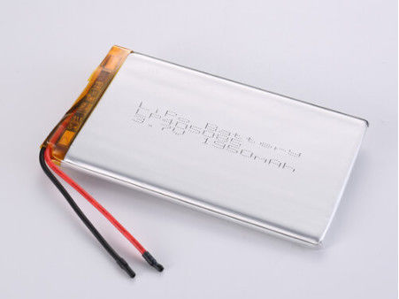 LP405085 3.7V 1950MAH بطارية الليثيوم البوليمر الفضية مع 1C معدل التفريغ ذروة ودرجة 12 شهراً ضمان سنة واحدة