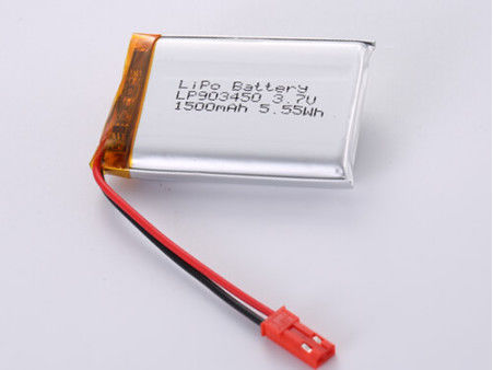 LP903450 3.7V 1500MAH بطارية الليثيوم البوليمرية ذات التصميم الصفية مع شهادات FCC