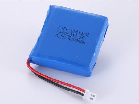بطارية البوليمر الليثيومية مفتوحة الجهد 3.7 فولت LP805048 4400MAH طويلة الأمد لدرجات الحرارة القصوى -20C -60C
