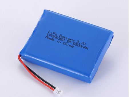 بطارية الليثيوم البوليمر الليثيوم البوليمر 3.7V 5500MAH مع تيار تفريغ 1C