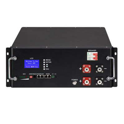 حل تخزين الطاقة 48 فولت / 51.2 فولت بطارية الحديد الفوسفاتية الليثيومية للطاقة الكهروضوئية المنزلية